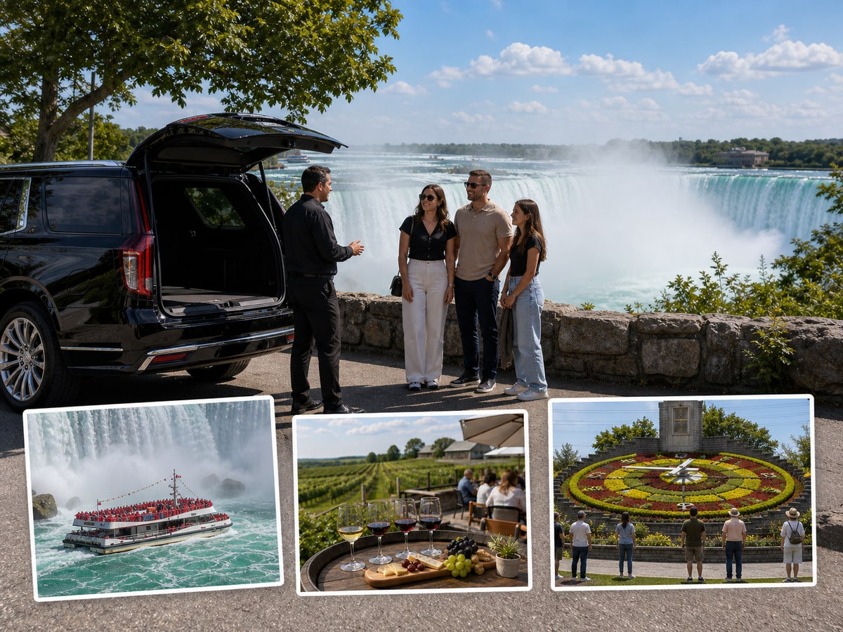 Toronto to Niagara Falls Private Tour — Boat Cruise & Wine (up to 4 people)