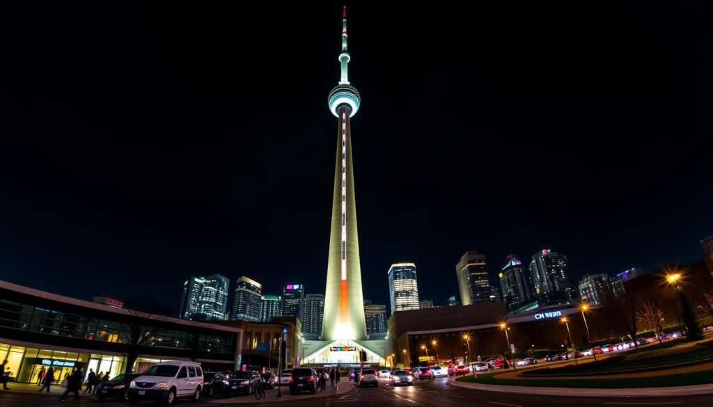 CN Tower Entry with City Lights Night Tour Experience