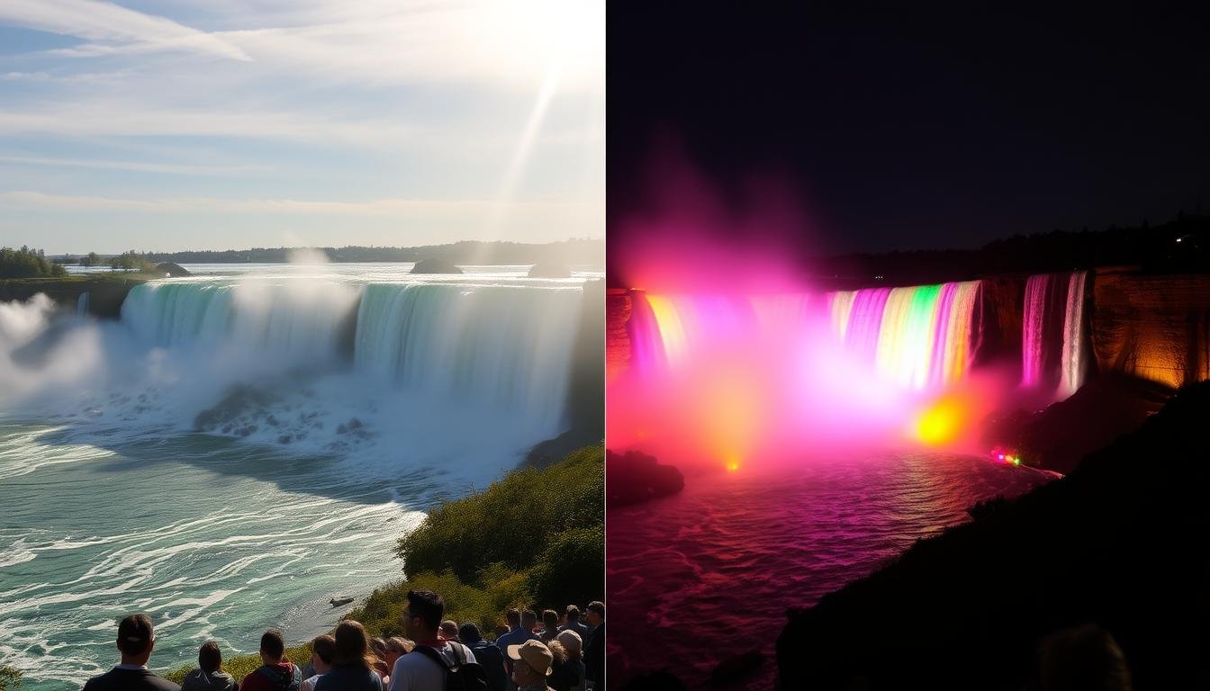 Comparing Day and Evening Niagara Falls Tour Experiences
